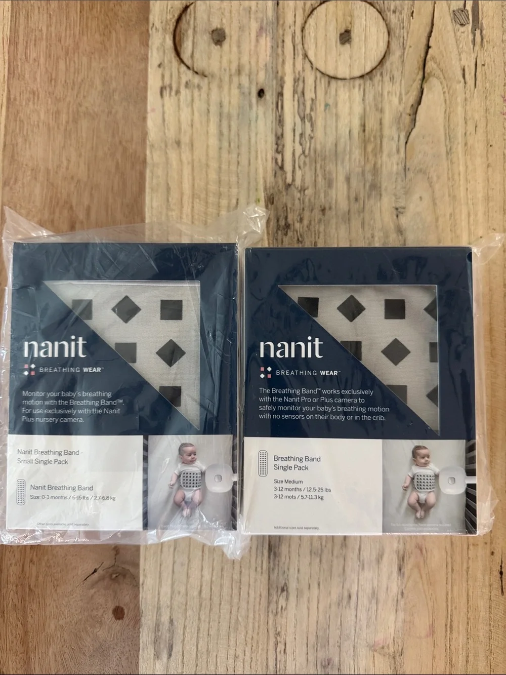 nanit Breathing Band Baby Monitor Accessory - Blue/White